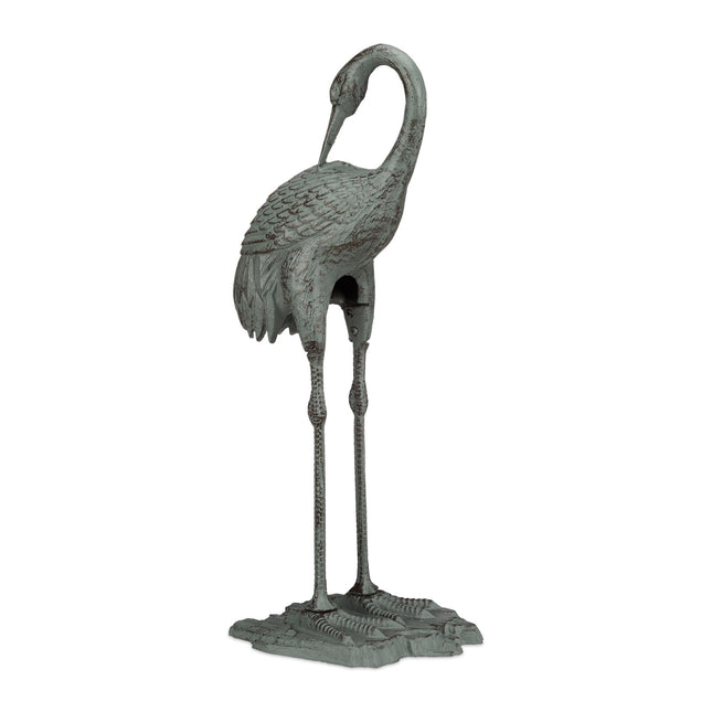 Decorative Cast Iron Crane Statue