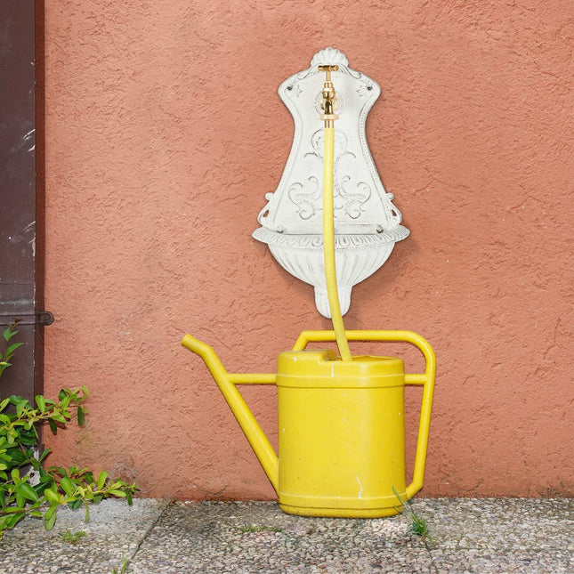 Decorative Cast Iron Wall Fountain with Tap
