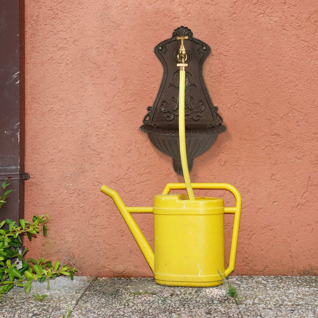 Decorative Cast Iron Wall-Mounted Garden Fountain