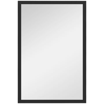 Decorative Wall Mirror, 40 x 60 cm, Black MDF Frame
