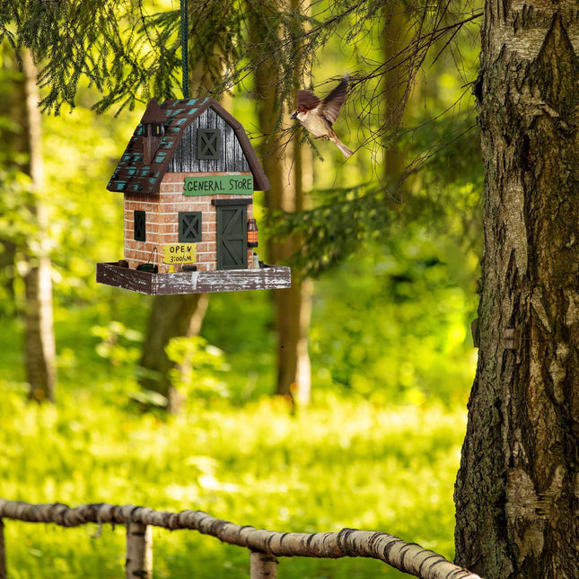 Decorative birdhouse shop design