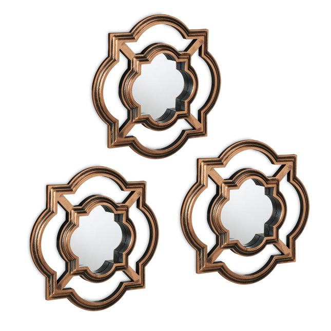 Decorative mirror set of 3