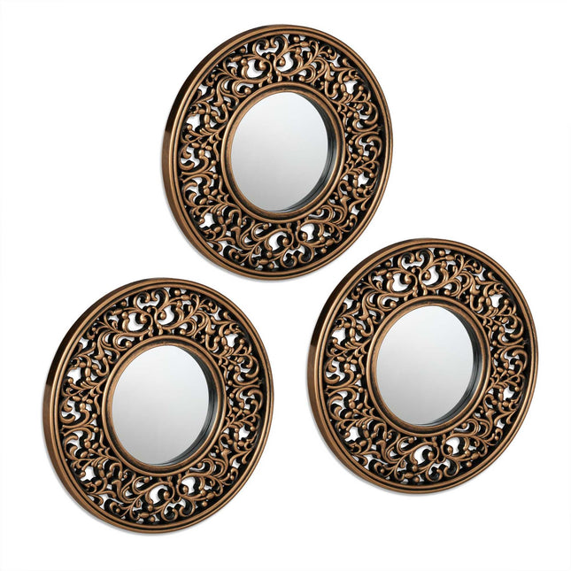 Decorative mirror set of 3