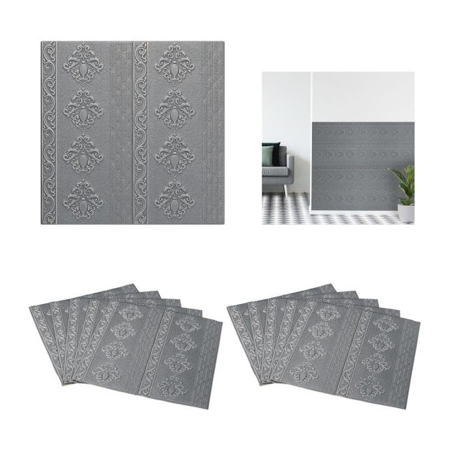 Decorative plastic baroque set of 10