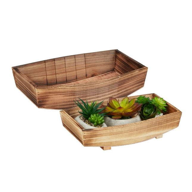 Decorative wooden bowl - set of 2