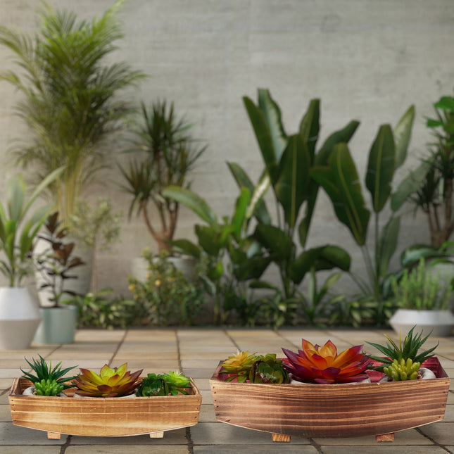 Decorative wooden bowl - set of 2