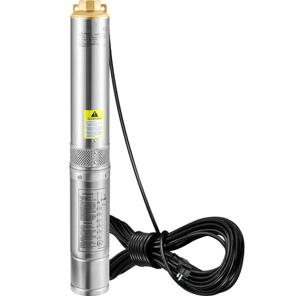 Deep Well Submersible Pump 750W, 100 Lpm, 66 m