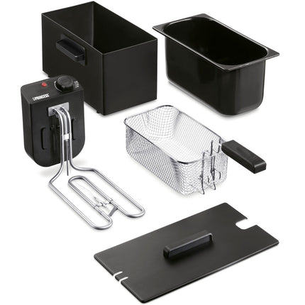 Deep fryer 3l 182727 Stainless steel. Black