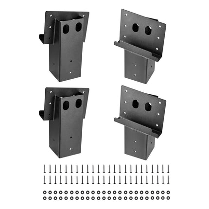 Deer Stand Steel Brackets, 4-Pack, Fits 3.5x3.5 Posts