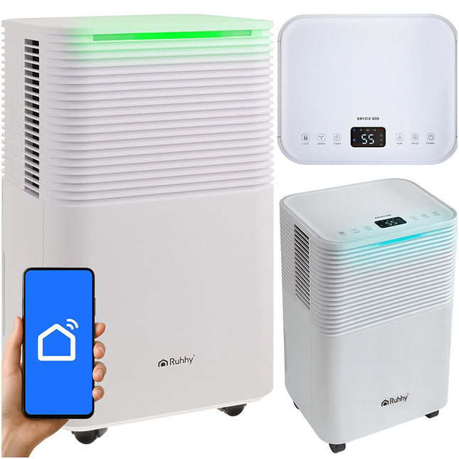 Dehumidifier, 12L/Day, WiFi, Timer, Humidistat