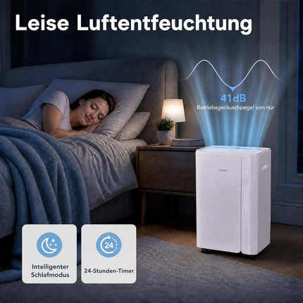 Dehumidifier 20L/Day, 3 Modes, Portable with Drain Hose