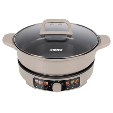 Deluxe Electric Grill Pan 4L with Ceramic Coating, 3 Heat Settings, 29 cm