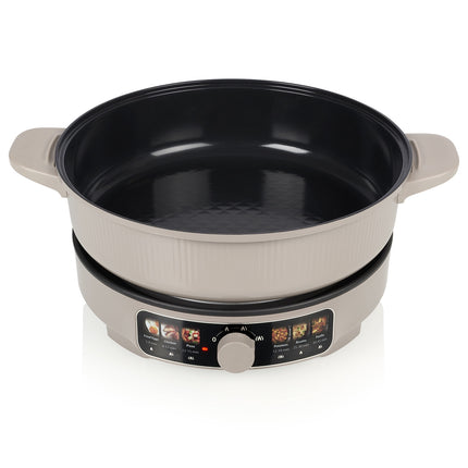 Deluxe Electric Grill Pan 4L with Ceramic Coating, 3 Heat Settings, 29 cm