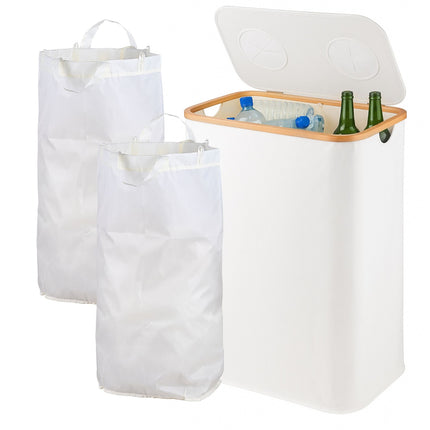 Deposit Bottle Recycling Bin, 2 Sections, 60–100 Bottles