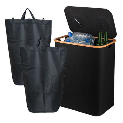 Deposit Bottle Recycling Bin, 2 Sections, 60–100 Bottles