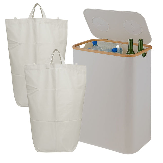 Statiegeldflesrecyclingbak, 2 secties, 60-100 flessen