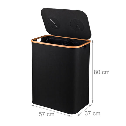 Deposit Bottle Recycling Bin, 2 Sections, 60–100 Bottles
