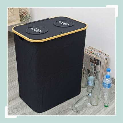 Deposit Bottle Recycling Bin, 2 Sections, 60–100 Bottles