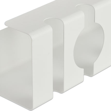 Desk Cable Trays Set – Steel Cable Management for PC/TV