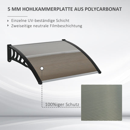 Outdoor desk cover - UV, rain and sun protection, aluminum