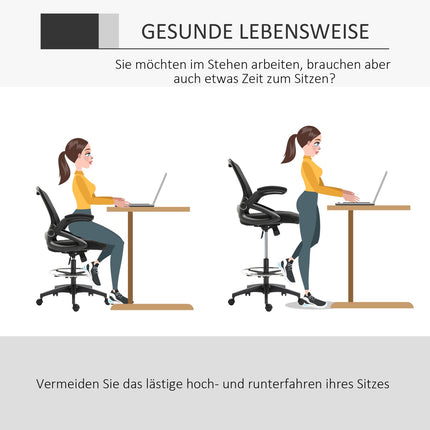 Ergonomic office chair, swivel, mesh, 360°, 120 kg capacity