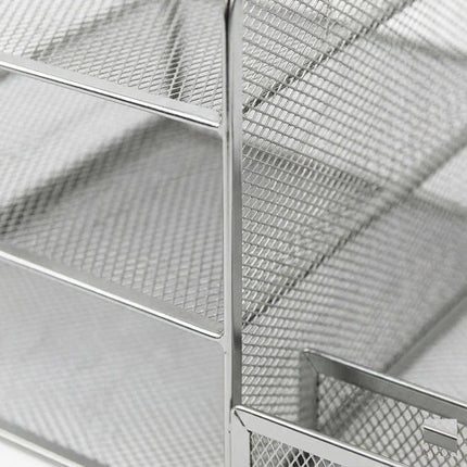 Desk Organizer, Metal Mesh, 5 Compartments
