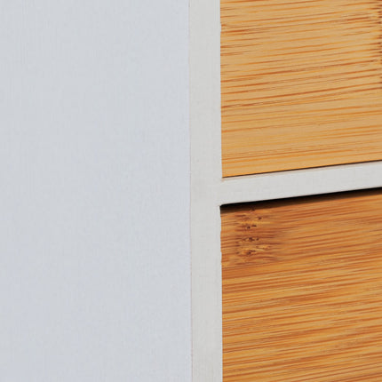 Desk Organizer with 3 Drawers, Bamboo MDF