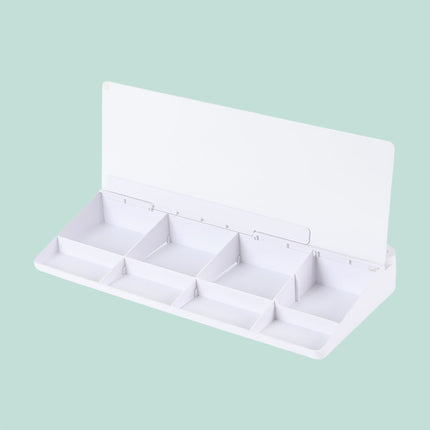 Desk Organizer with 8 Compartments & Memo Board