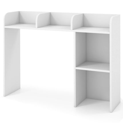 Desk Shelf Multipurpose Wooden Table Shelf 3 Tier Computer Desk Display Shelf White