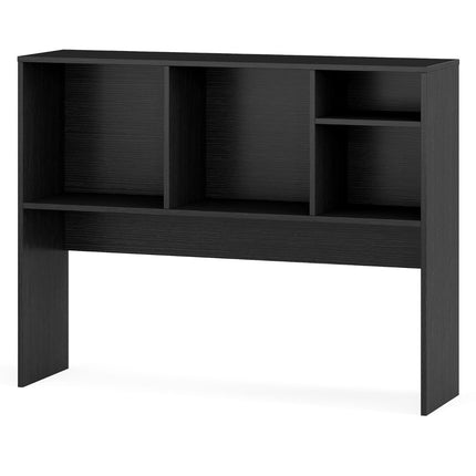Desk Shelf with 4 Compartments, Black, 94x25x73 cm