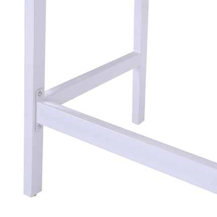 Computer desk with wide top and storage compartment