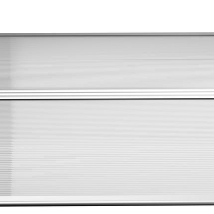Exterior door in aluminium, UV and rain protection, black