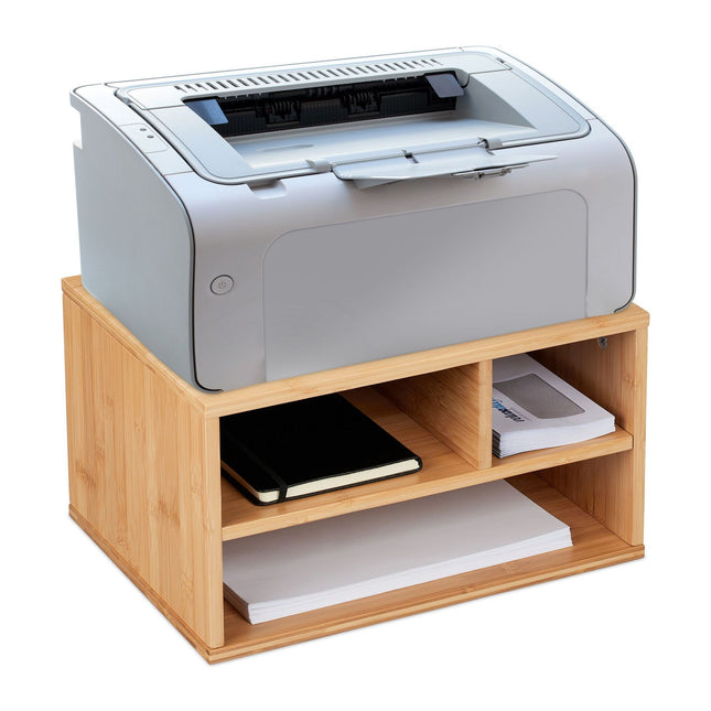 Desk in bamboo for printers