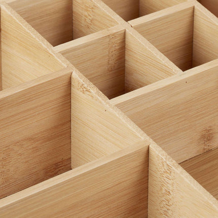 Desk organization in bamboo 9 compartments