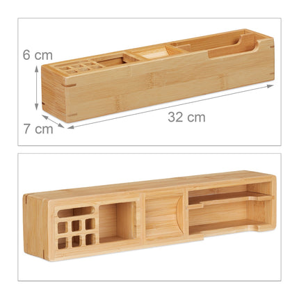 Desk organization in bamboo