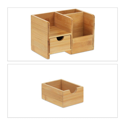 Desk organization in bamboo