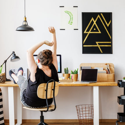 Desk organization in bamboo