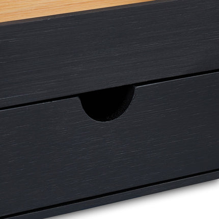 Desk organization in black