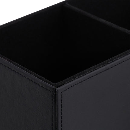 Desk organization in leather look