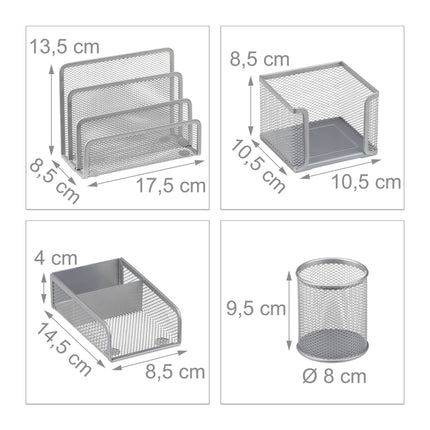 Desk organization set 4 parts