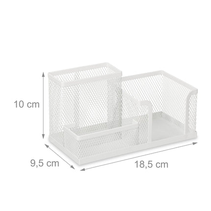 Desk organization with 3 compartments