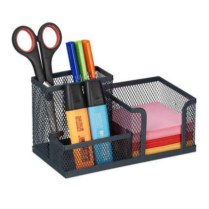 Desk organization with 3 compartments