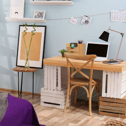 Desk organization with 3 drawers