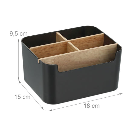 Desk organization with 5 compartments