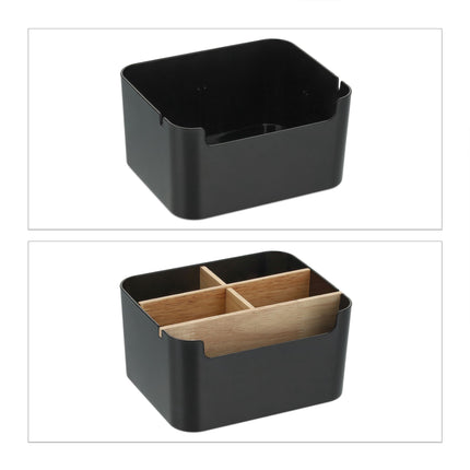 Desk organization with 5 compartments