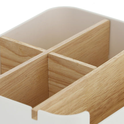 Desk organization with 5 compartments