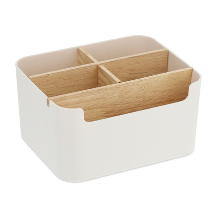 Desk organization with 5 compartments