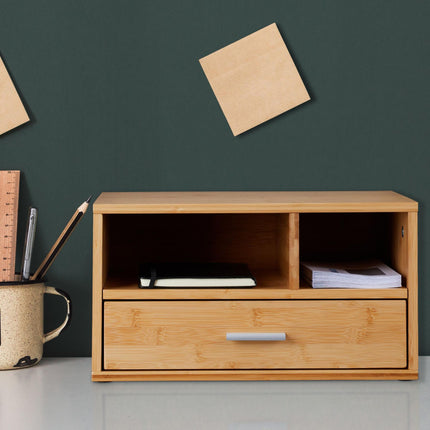 Desk organization with drawer