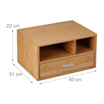 Desk organization with drawer