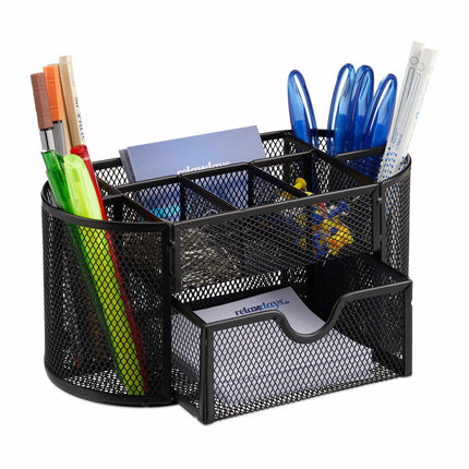 Desk organization with pen holder